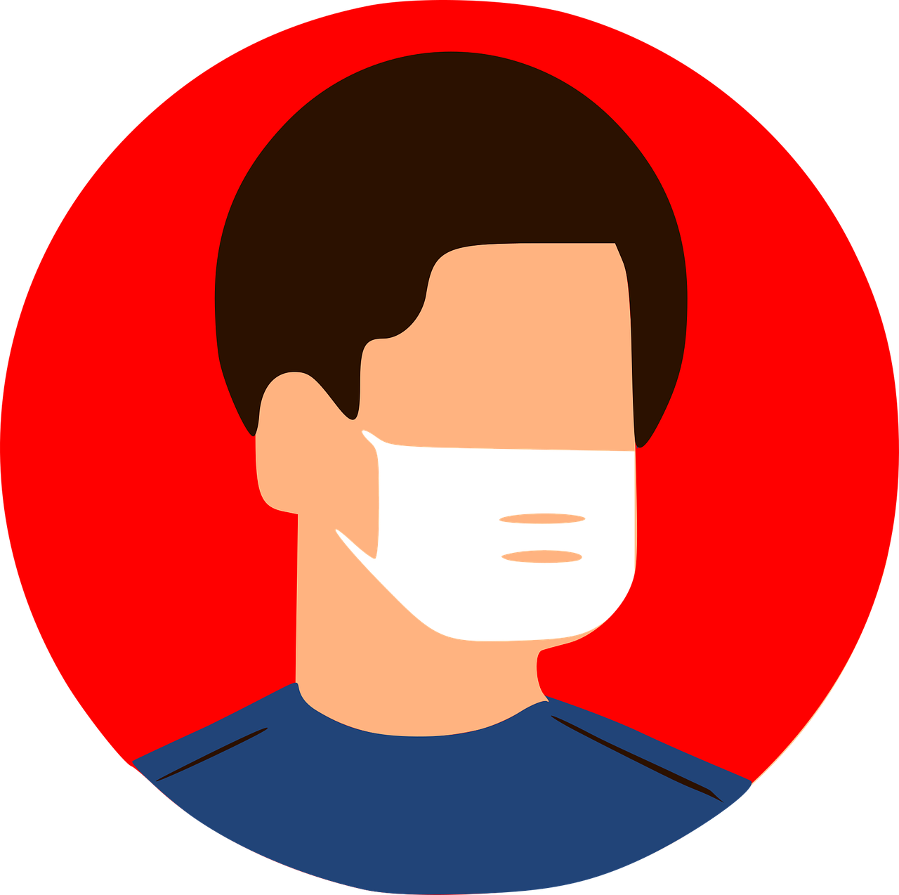 Hijab Gambar Kartun Pakai Masker Wajah Png Picture Converter Imagesee